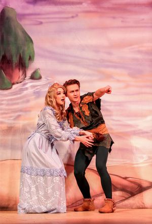 Audrey Whitby and Riley Costello in Lythgoe Family Panto’s PETER PAN AND TINKER BELL – A PIRATES CHRISTMAS. Photo credit: Cathy Cunningham Photography.
@ BroadwayWorld Audrey Whitby and Riley Costello in Lythgoe Family Panto’s PETER PAN AND TINKE Photo
